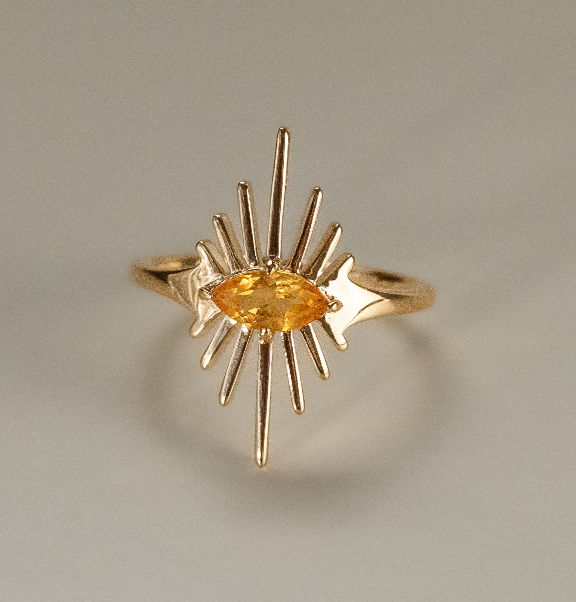 Citrine Sun Visions Ring